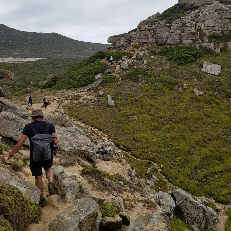Pěší cesta v oblasti Cape Point, Jižní Afrika.
